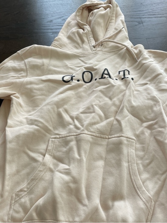 Other - G.O.A.T. Graphic Hoodie in Light Beige